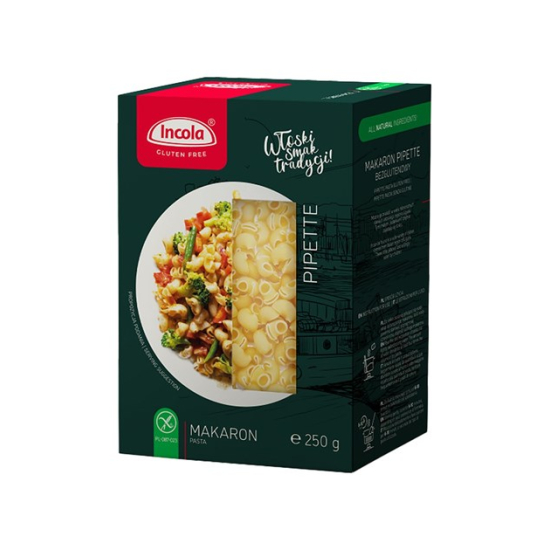 Makaron bezglutenowy Pipette kolanko 250g Incola