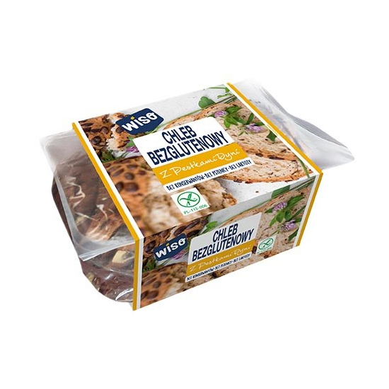Chleb z pestkami dyni bezglutenowy 350g Wiso