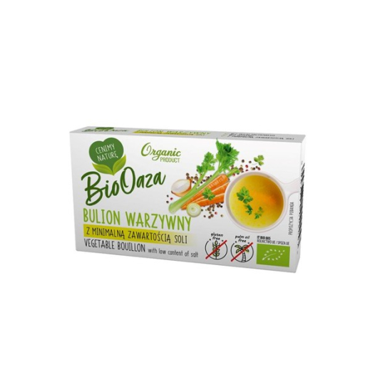 Bulion z minimalną zawartością soli 60 g BIO 1 sztuka - BioOaza
