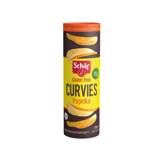 Chipsy paprykowe Curvies bezglutenowe 170g Schar