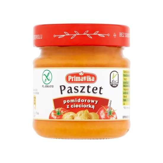 Pasztet pomidorowy z cieciorką bezglutenowy 160g Primavika