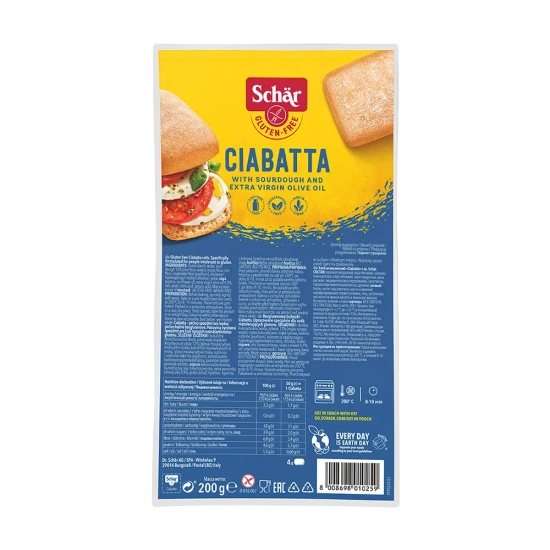 Bułki Ciabatta bezglutenowe 200g Schar
