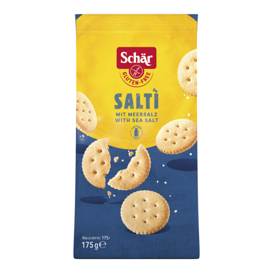Krakersy solone Salti bezglutenowe 175g Schar