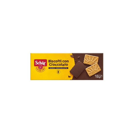 Herbatniki z gorzką czekoladą BISCOTTI CON CIOCCOLATO 150g Schar
