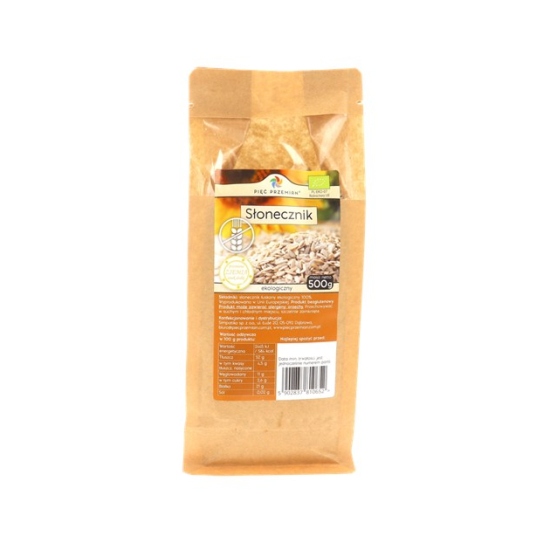 Słonecznik bezglutenowy BIO 500 g - Pięć Przemian