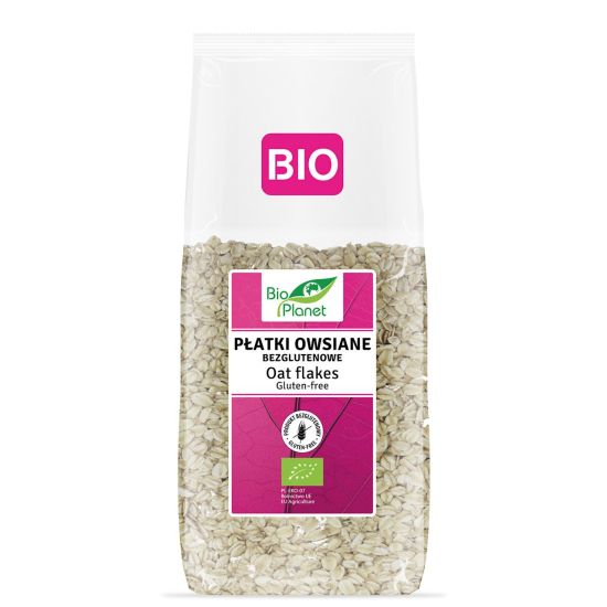 PŁATKI OWSIANE BEZGLUTENOWE BIO 600g BIO PLANET