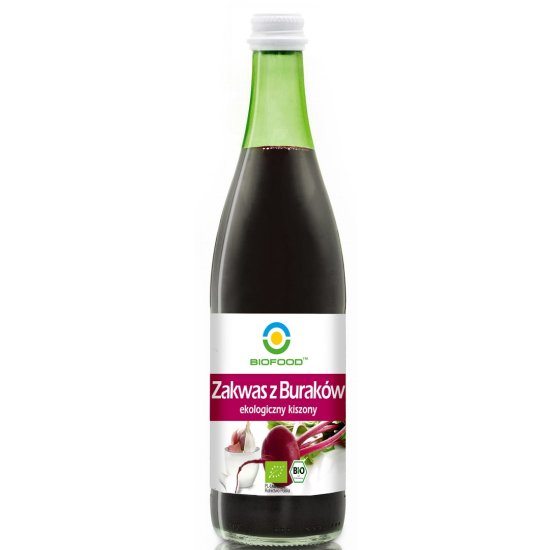 ZAKWAS Z BURAKÓW KISZONYCH BEZGLUTENOWY BIO 500ml BIOFOOD
