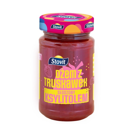 Dżem truskawkowy słodzony ksylitolem 250g Stovit