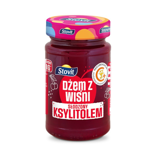 Dżem wiśniowy słodzony ksylitolem 250g Stovit