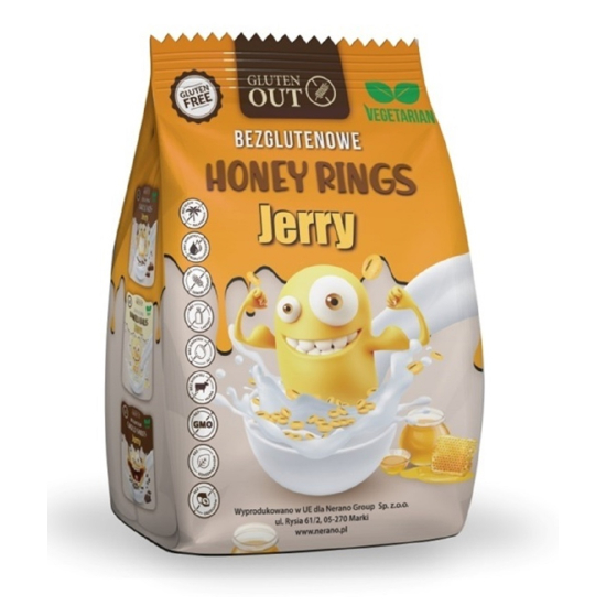 KÓŁKA ZBOŻOWE MIODOWE BEZGLUTENOWE 375g JERRY GLUTEN OUT