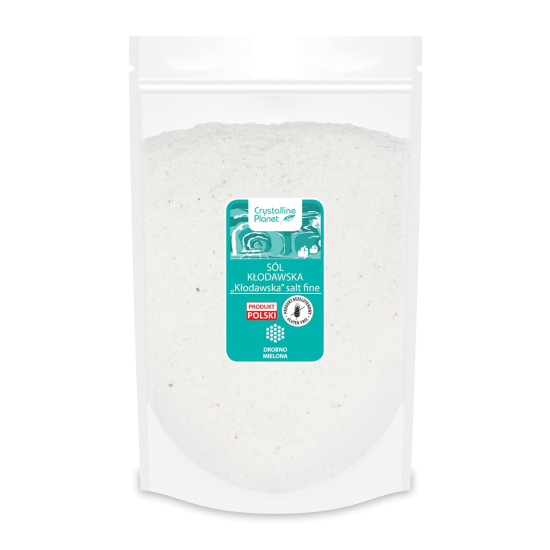 SÓL KŁODAWSKA DROBNO MIELONA BEZGLUTENOWA 1kg CRYSTALLINE PLANET