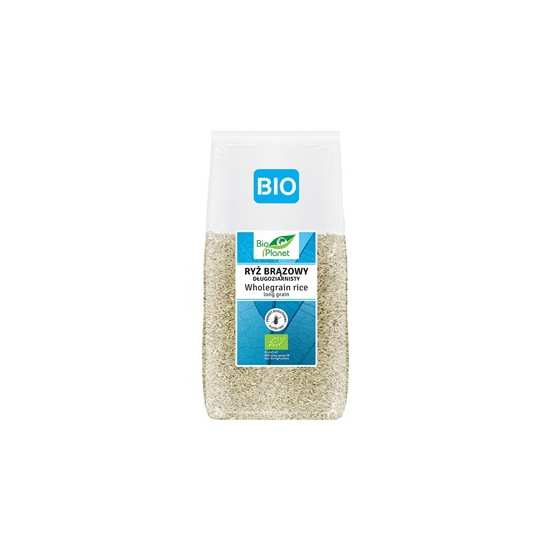 RYŻ BRĄZOWY DŁUGOZIARNISTY BEZGLUTENOWY BIO 500g  BIO PLANET