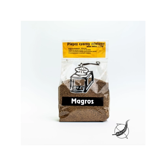 Pieprz czarny mielony bezglutenowy 100g Magros