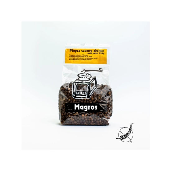 Pieprz czarny ziarno bezglutenowy 100g Magros