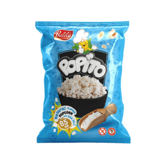 POPKORN PAPITO Z SOLĄ MORSKĄ BEZGLUTENOWY 85G BALILA