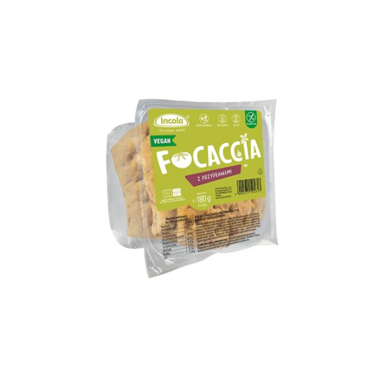 Bułka Focaccia z przyprawami bezglutenowa 3x60g Incola