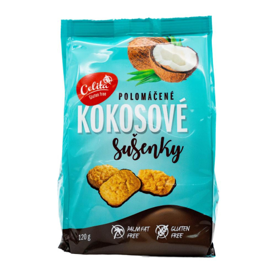 Herbatniki kokosowe w polewie kakaowej bezglutenowe 120g Celita