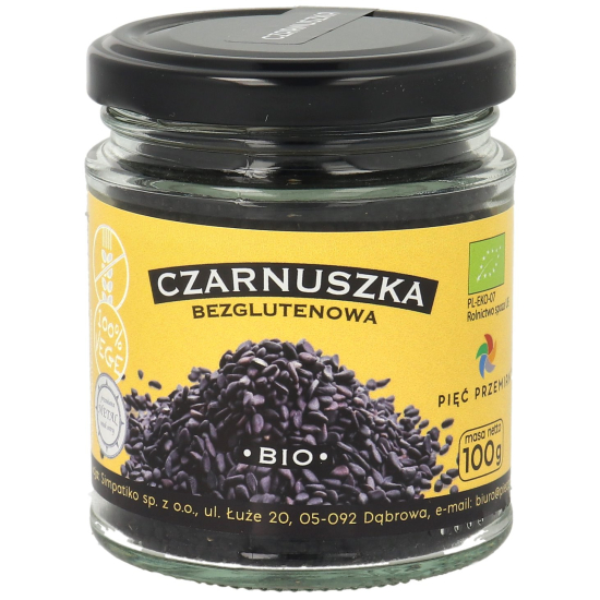 Czarnuszka bezglutenowa Bio 100g Pięć Przemian