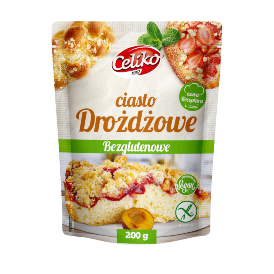 Ciasto drożdżowe bezglutenowe 200g Celiko