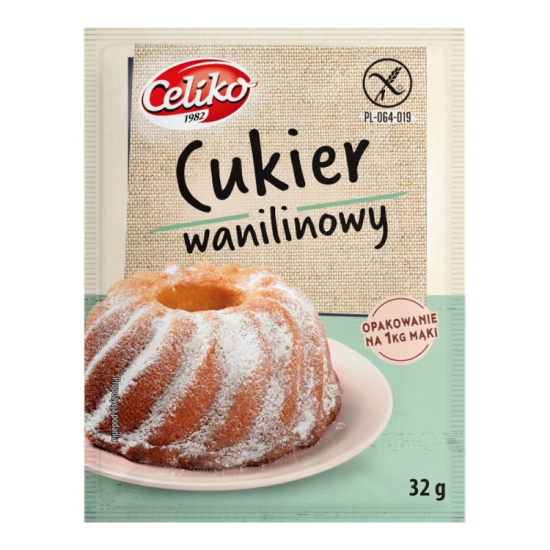 Cukier wanilinowy bezglutenowy 32g Celiko