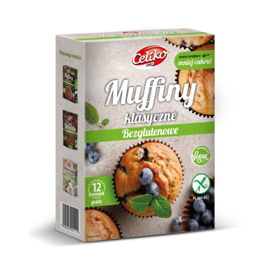 Muffiny klasyczne - bezglutenowe 280g Celiko