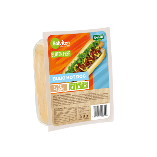 Bułki Hot Dog bezglutenowe 4x65g Balviten