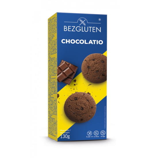 Chocolatio - czekoladowe ciastka bezglutenowe 130g Bezgluten