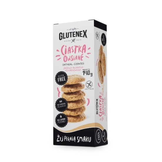 Ciastka owsiane bezglutenowe 140g Glutenex