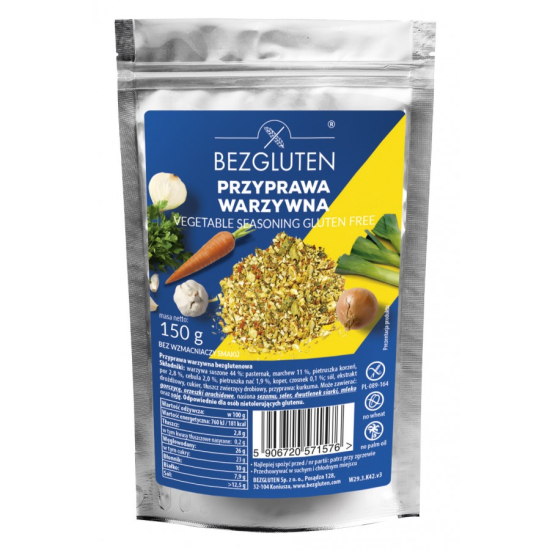 Przyprawa warzywna bezglutenowa 150g Bezgluten