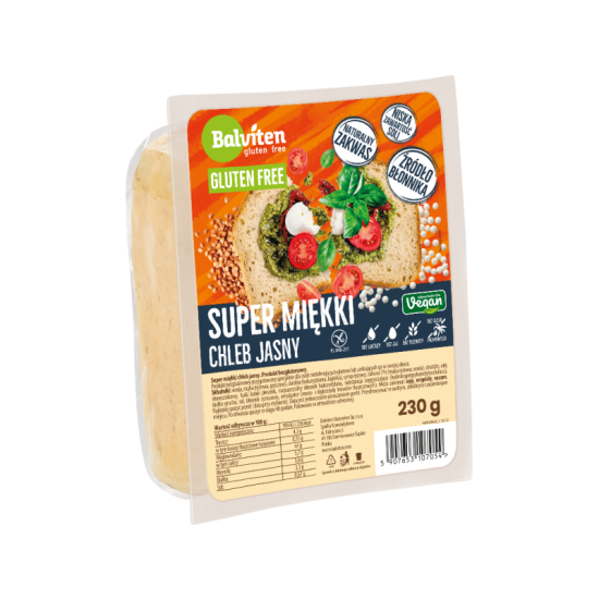 Chleb Jasny super miękki bezglutenowy 230g Balviten